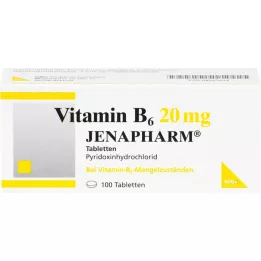 VITAMIN Tabletki B6 20 mg Jenapharm, 100 szt