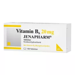VITAMIN Tabletki B6 20 mg Jenapharm, 100 szt