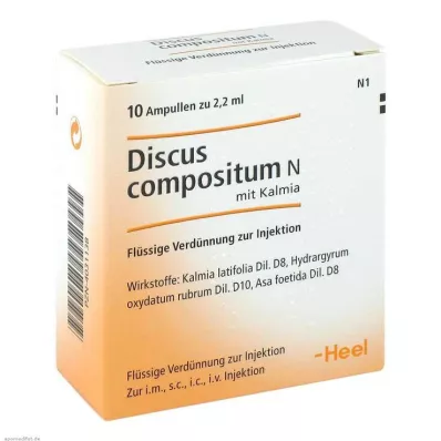 Discus compositum N z ampułkami Kalmia, 10 szt