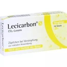 LECICARBON Czopki S CO2 Laxans, 10 szt