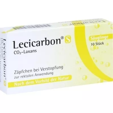 LECICARBON Czopki S CO2 Laxans, 10 szt