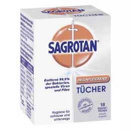 SAGROTAN Chusteczki do dezynfekcji, 18 szt