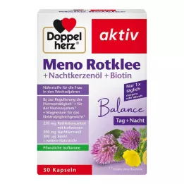 DOPPELHERZ Meno Red Clover+Overnight Primrose Oil+Biotin Capsules, 30 szt