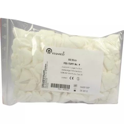 MULLTUPFER FES-TUPF Nr 9 niesterylne 1ply.9x9 cm, 300 szt MULLTUPFER FES-TUPF Nr 9 niesterylne 1ply.9x9 cm, 300 szt