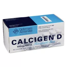 CALCIGEN D 600 mg/400 j.m. Tabletki do żucia, 120 szt