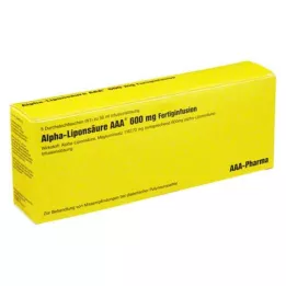 ALPHA LIPONSÄURE AAA 600 mg fiolki do wstrzykiwań, 5 x 50 ml