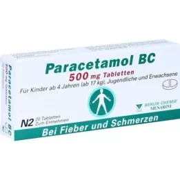 PARACETAMOL BC Tabletki 500 mg, 20 szt