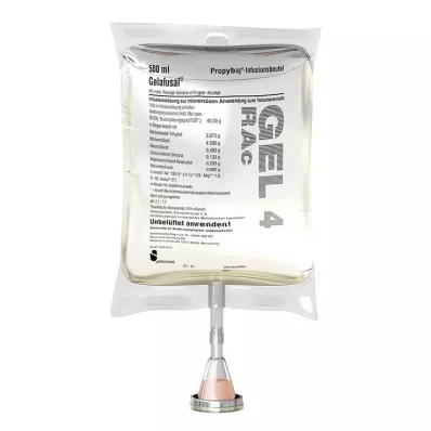 GELAFUSAL PP-Pojemnik z roztworem do infuzji, 10 x 500 ml GELAFUSAL PP-Pojemnik z roztworem do infuzji, 10 x 500 ml