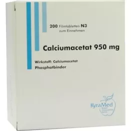 CALCIUMACETAT Tabletki powlekane 950 mg, 200 szt