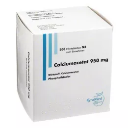 CALCIUMACETAT Tabletki powlekane 950 mg, 200 szt