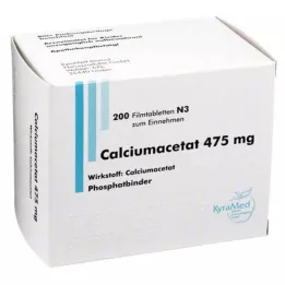 CALCIUMACETAT Tabletki powlekane 475 mg, 200 szt