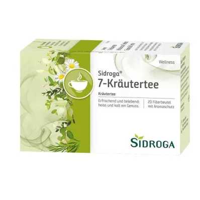 SIDROGA Torebka filtrująca z 7 ziołami Wellness, 20X2,0 g