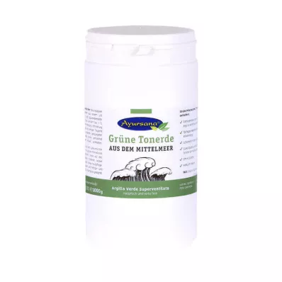 GRÜNE TONERDE Bardzo drobny proszek Ayursana, 1 kg