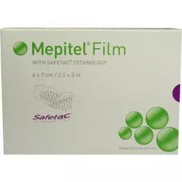 MEPITEL Opatrunek foliowy 6x7 cm, 10 szt