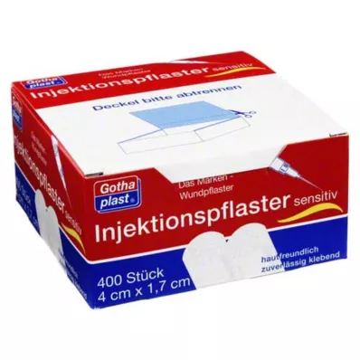 GOTHAPLAST Gips iniekcyjny wrażliwy 1,7x4 cm, 400 szt GOTHAPLAST Gips iniekcyjny wrażliwy 1,7x4 cm, 400 szt