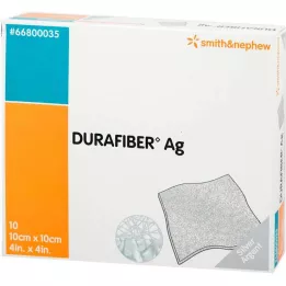 DURAFIBER Opatrunek Ag 10x10 cm, 10 szt