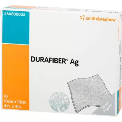 DURAFIBER Opatrunek Ag 10x10 cm, 10 szt DURAFIBER Opatrunek Ag 10x10 cm, 10 szt
