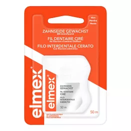 ELMEX Nić dentystyczna woskowana z fluorkiem aminy, 50 m