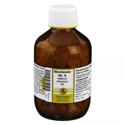 BIOCHEMIE 8 Natrium chloratum D 6 tabletek, 1000 szt BIOCHEMIE 8 Natrium chloratum D 6 tabletek, 1000 szt