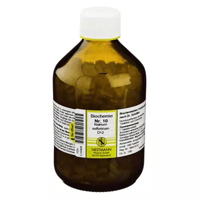 Biochemia 10 Natrum siarki D 12 tabletek, 1000 szt