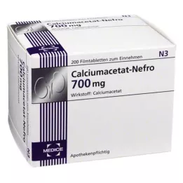 CALCIUMACETAT NEFRO Tabletki powlekane 700 mg, 200 szt