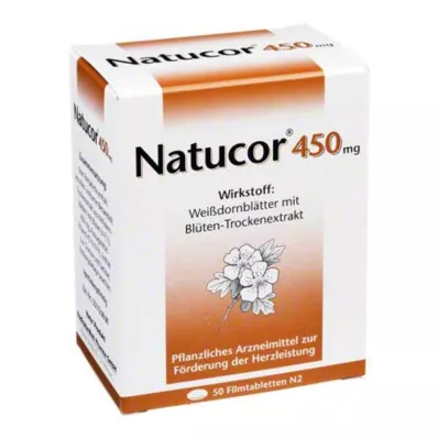 NATUCOR 450 mg tabletki powlekane, 50 szt NATUCOR 450 mg tabletki powlekane, 50 szt