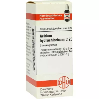 ACIDUM HYDROCHLORICUM C 200 globulek, 10 g ACIDUM HYDROCHLORICUM C 200 globulek, 10 g