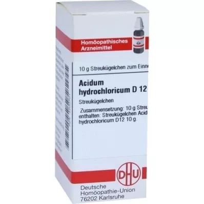 ACIDUM HYDROCHLORICUM D 12 kulek, 10 g