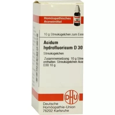 ACIDUM HYDROFLUORICUM D 30 kulek, 10 g