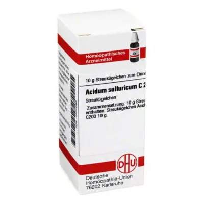 DHU Kwas siarkowy C 200 globulek, 10 g