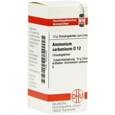 AMMONIUM CARBONICUM D 12 kulek, 10 g