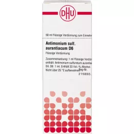 ANTIMONIUM SULFURATUM aurantiacum D 6 Rozcieńczenie, 50 ml