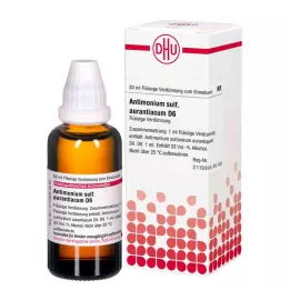 ANTIMONIUM SULFURATUM aurantiacum D 6 Rozcieńczenie, 50 ml