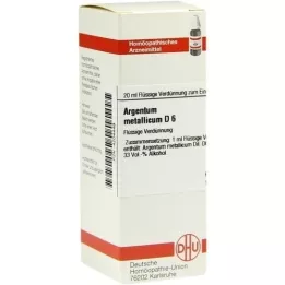 ARGENTUM METALLICUM D 6 Rozcieńczenie, 20 ml