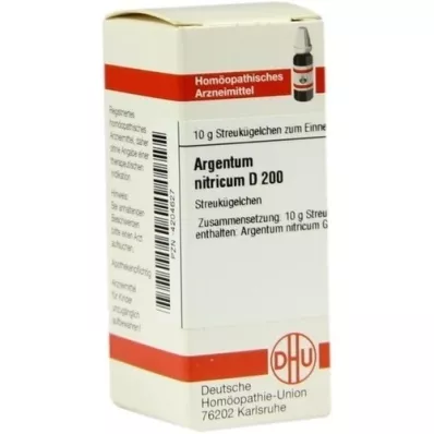 ARGENTUM NITRICUM D 200 globulek, 10 g