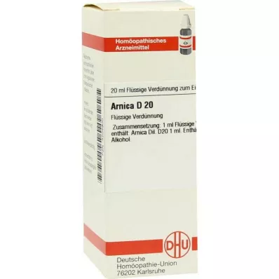 ARNICA D 20 Rozcieńczenie, 20 ml ARNICA D 20 Rozcieńczenie, 20 ml