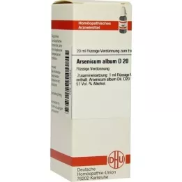 ARSENICUM ALBUM D 20 Rozcieńczenie, 20 ml