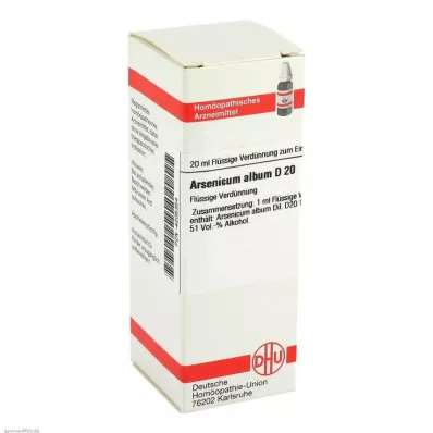 ARSENICUM ALBUM D 20 Rozcieńczenie, 20 ml ARSENICUM ALBUM D 20 Rozcieńczenie, 20 ml