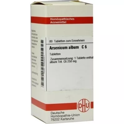 ARSENICUM ALBUM C 6 tabletek, 80 szt