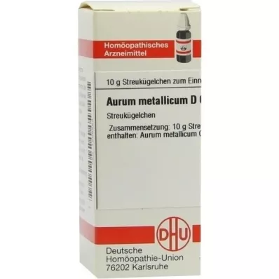AURUM METALLICUM D 60 globulek, 10 g