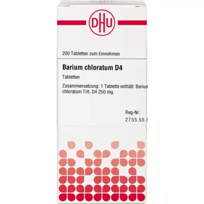 BARIUM CHLORATUM D 4 tabletki, 200 szt