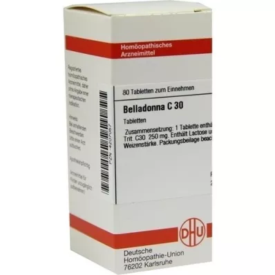 BELLADONNA C 30 tabletek, 80 szt