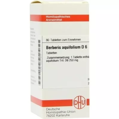 BERBERIS AQUIFOLIUM D 6 tabletek, 80 szt
