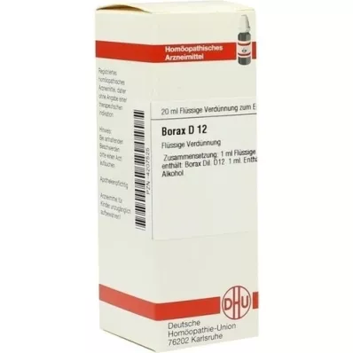 BORAX D 12 Rozcieńczenie, 20 ml