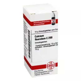 CALCIUM FLUORATUM C 200 globulek, 10 g
