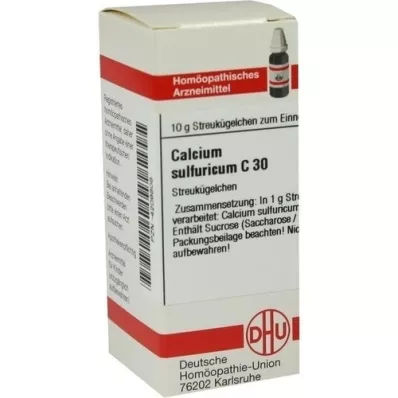 CALCIUM SULFURICUM C 30 kulek, 10 g