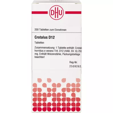 CROTALUS D 12 tabletek, 200 szt