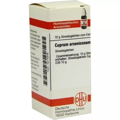 CUPRUM ARSENICOSUM D 30 globulek, 10 g