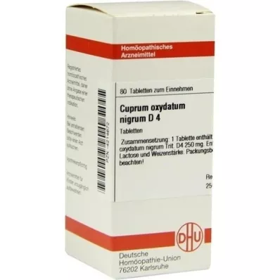 CUPRUM OXYDATUM nigrum D 4 tabletki, 80 szt