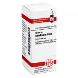 FERRUM METALLICUM D 30 kulek, 10 g